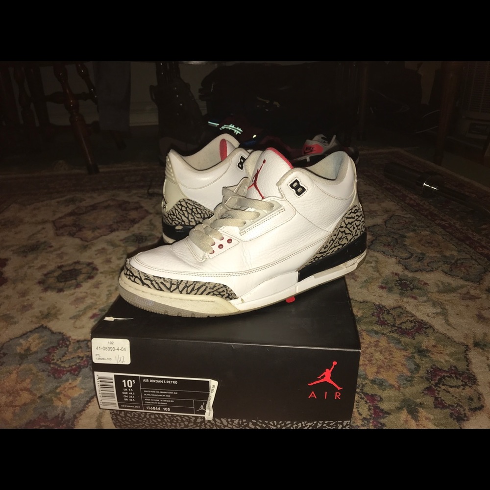 Air Jordan 3 White Cement